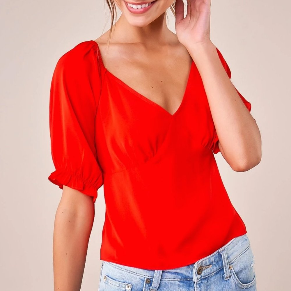 Nyah Flounce Sleeve Blouse